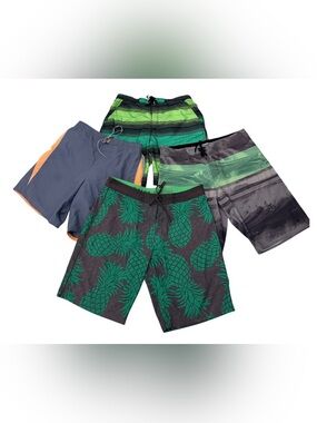 #4- Men’s L/XL 🏖️ Swim Trunks Bundle | Nike, Speedo, Salt Life & Old Navy | 4 Pr